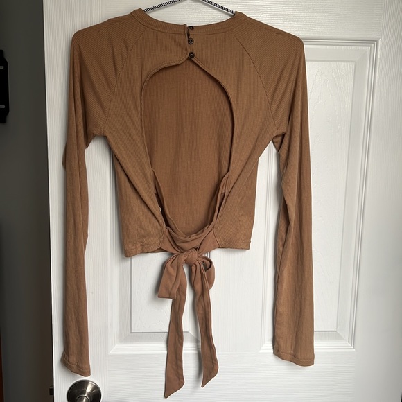 Free People Night Trouble Long Sleeve Top - Picture 2 of 3